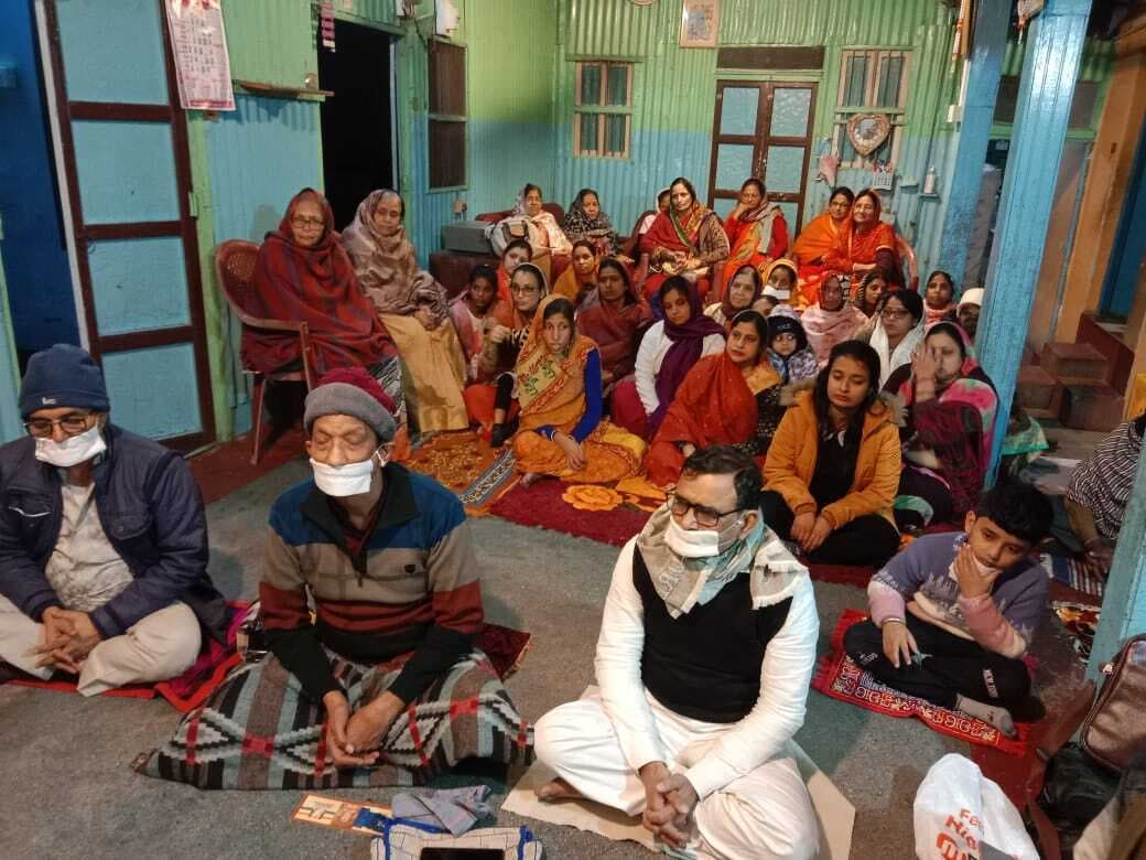 मुनिश्री आनंद कुमार व विकास कुमार का विशनपुर में हुआ भव्य स्वागत