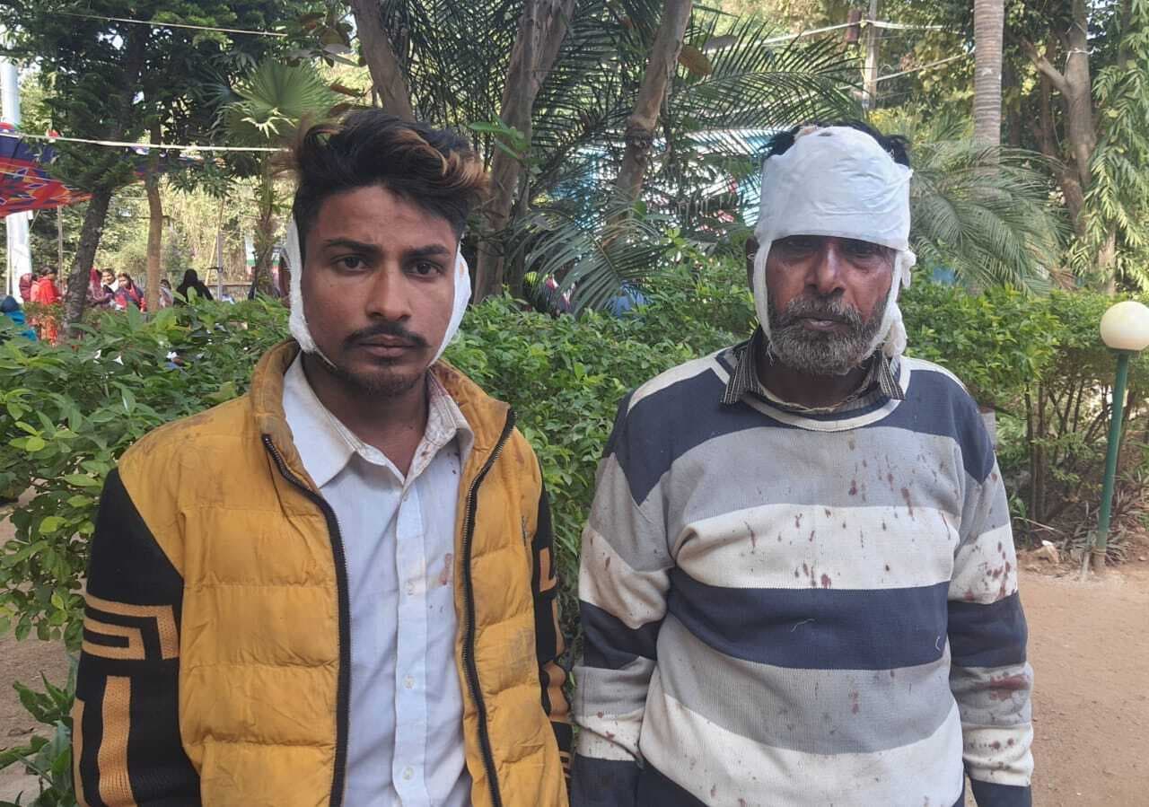 जमीन विवाद में पीटकर पिता व पुत्र के फोड़े सिर, केस