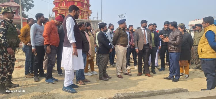 सुंदरनाथ धाम में मुख्यमंत्री के संभावित आगमन को लेकर डीएम व एसपी ने लिया तैयारी का जायजा