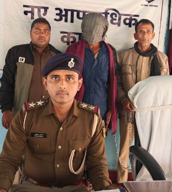 पॉक्सो एक्ट के आरोपित को गिरफ्तार कर न्यायिक हिरासत में भेजा