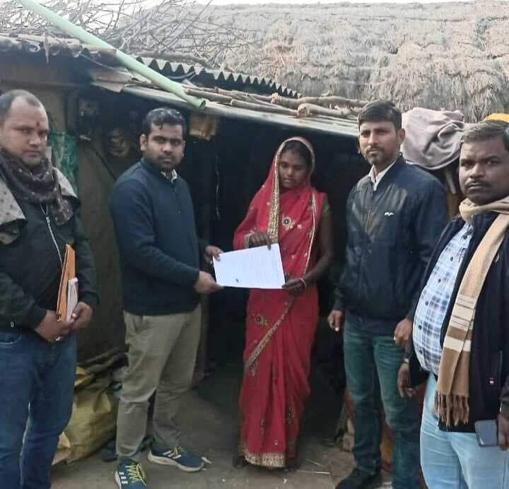 बीडीओ ने प्रधानमंत्री आवास योजना के सर्वेक्षण कार्य का किया शुभारंभ