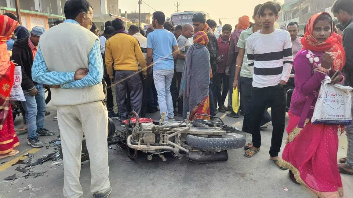 ट्र्रक ने बाइक सवार को रौंदा, मौके पर मौत