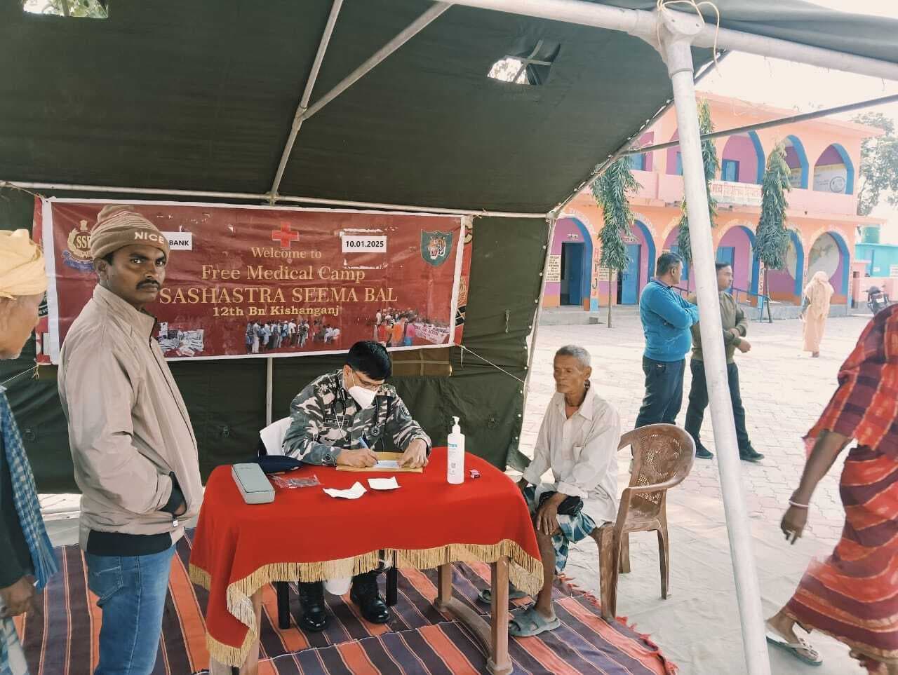 एसएसबी ने निशुल्क चिकित्सा शिविर का किया आयोजन