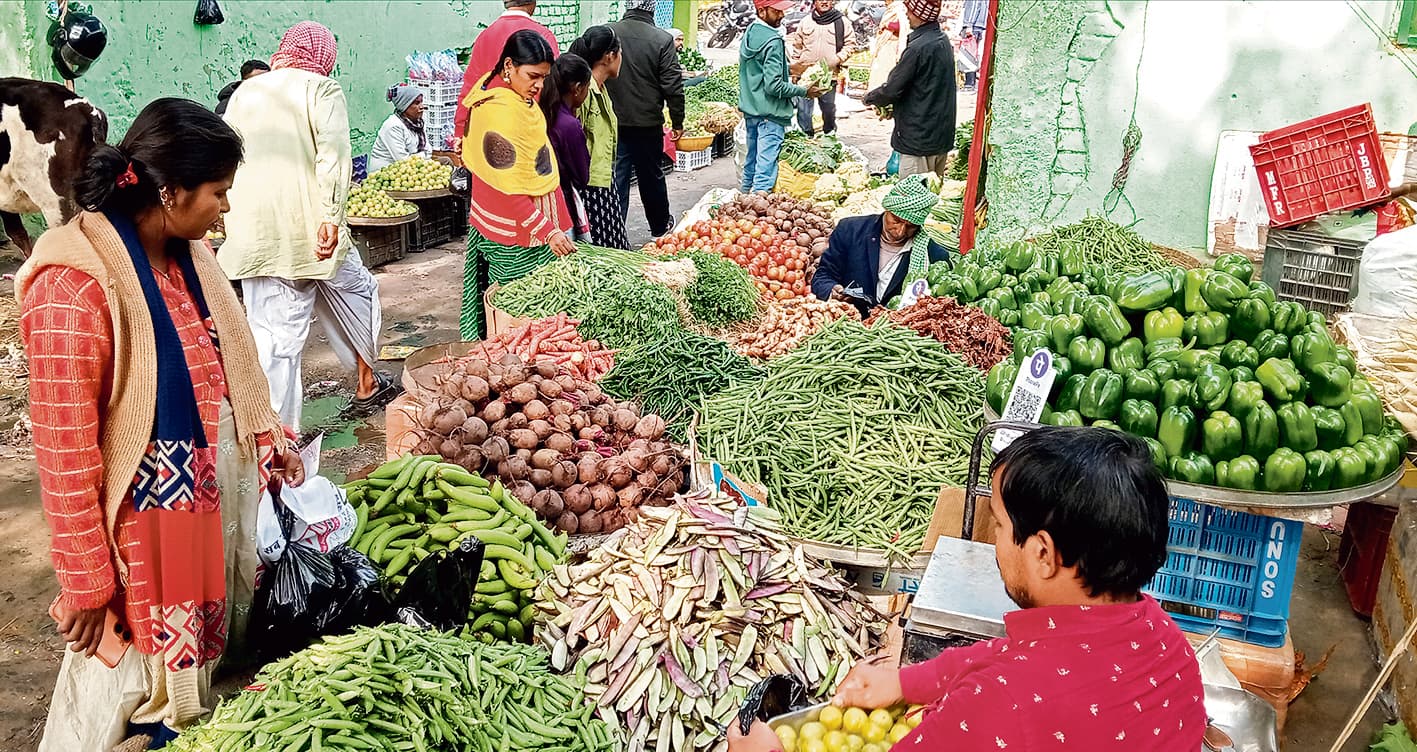 Gaya News : पैदावार अधिक होने से हरी सब्जियों के दाम गिरे