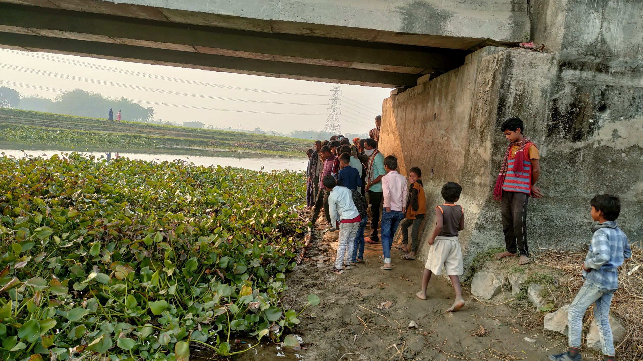 पुल के नीचे मिला अज्ञात महिला का शव, जांच में जुटी पुलिस