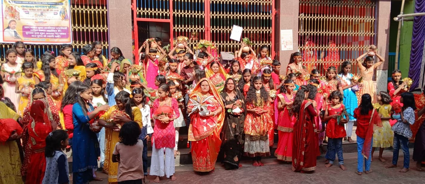 सुखसेना कृष्ण मंदिर में भागवत कथा शुरू