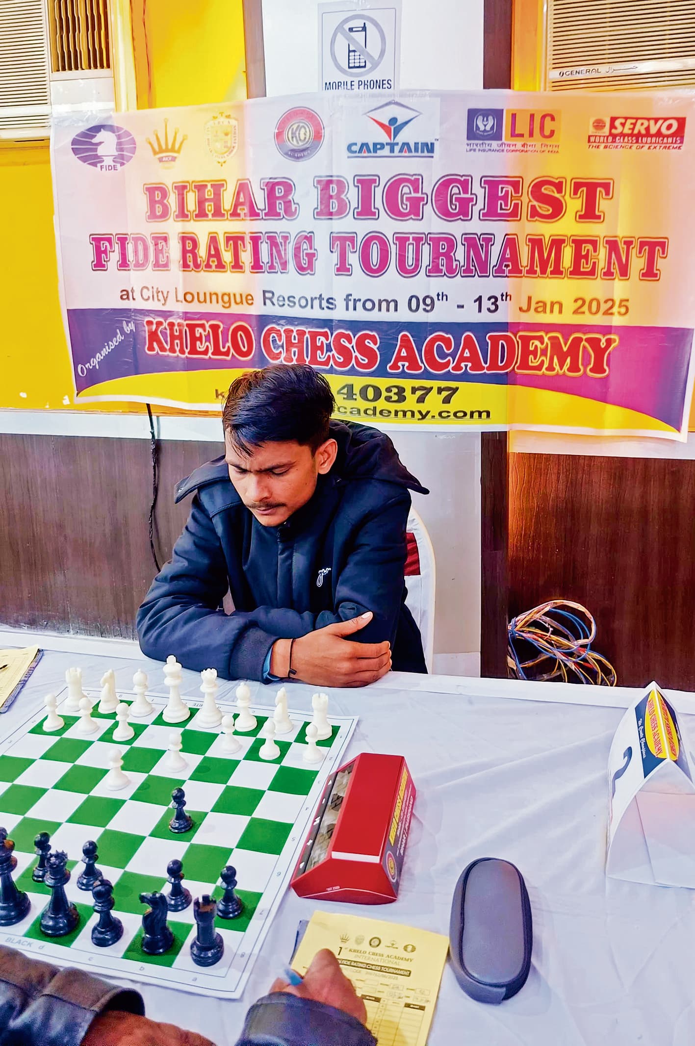 इंटरनेशनल रेटिंग चेस टूर्नामेंट में बिहार के शुभम को बढ़त