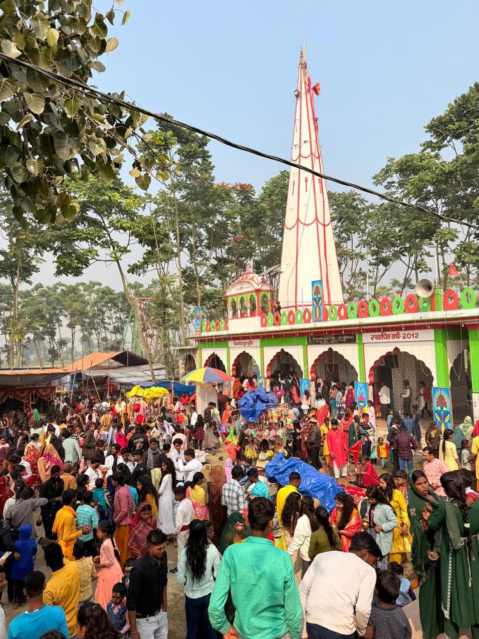 मैया जागरण में उमड़ी श्रद्धालुओं की भीड़