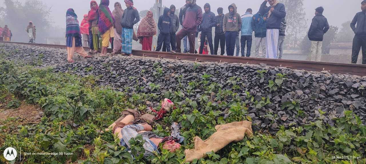 पुलिस ने रेलवे लाइन के निकट से अज्ञात शव किया बरामद