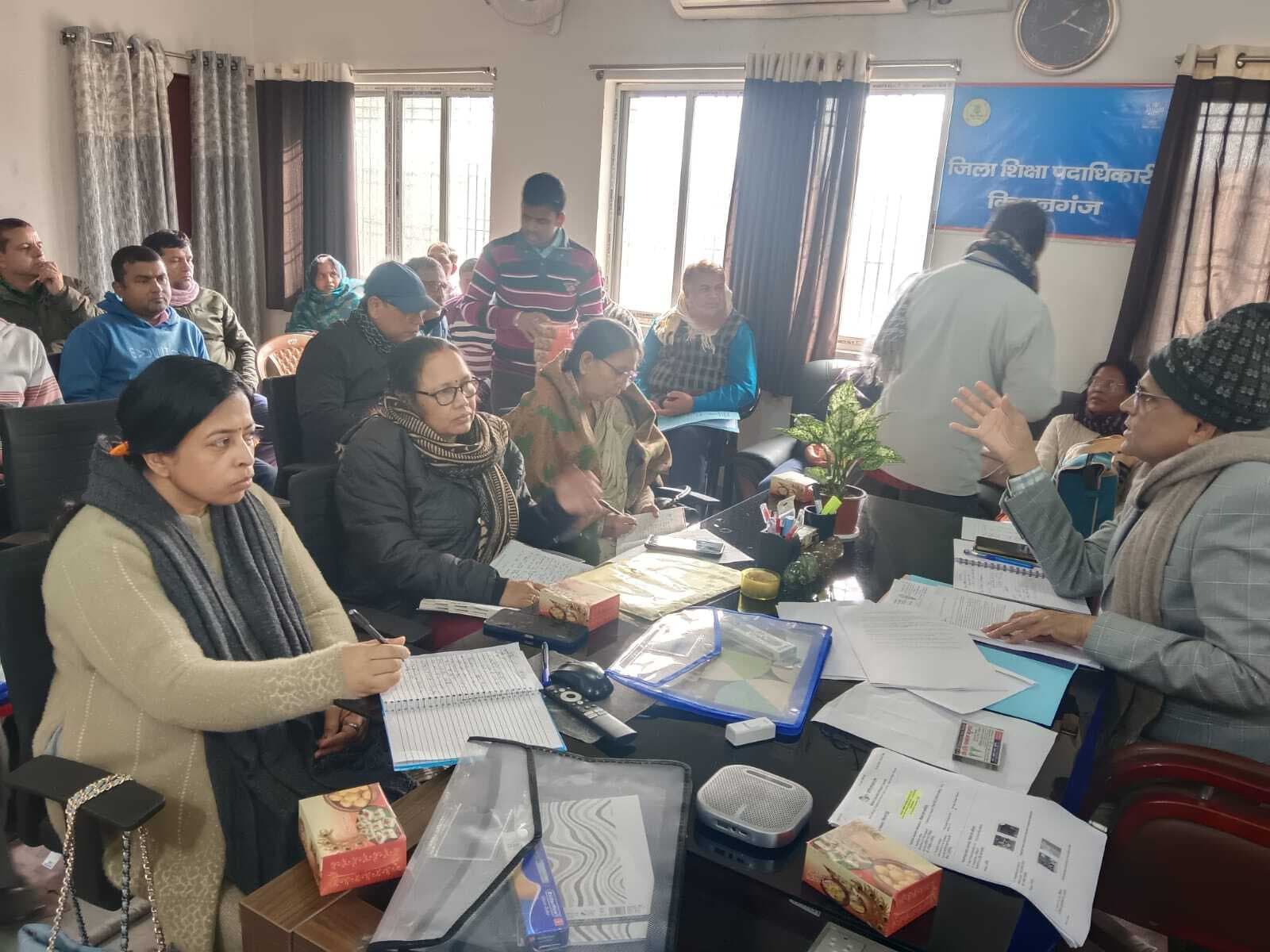 नवोदय विद्यालय चयन परीक्षा हेतु आयोजित की गई बैठक