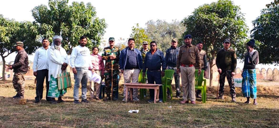 करणडांगा में विवादित भूमि मुक्त कराकर दिलाया गया दखल