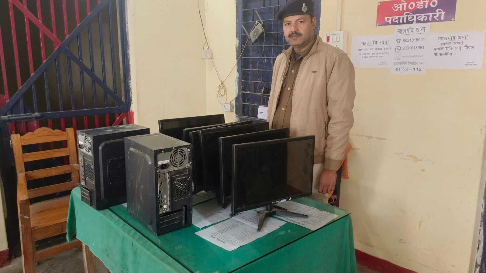 हाईस्कूल से चोरी हुई छह मॉनिटर व दो सीपीयू बरामद