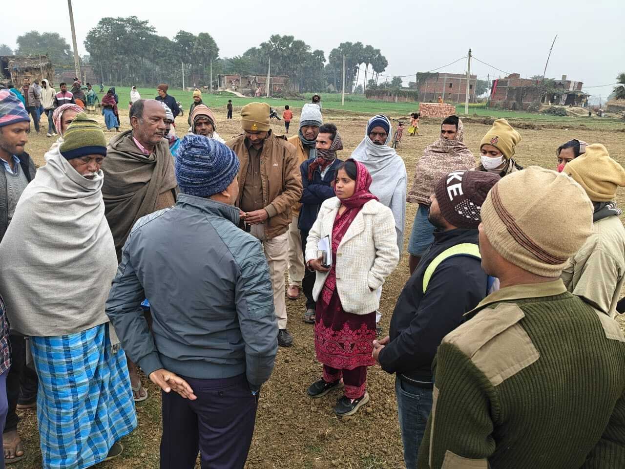 धनरूआ में भारतमाला प्रोजेक्ट का काम किसानों ने कराया बंद