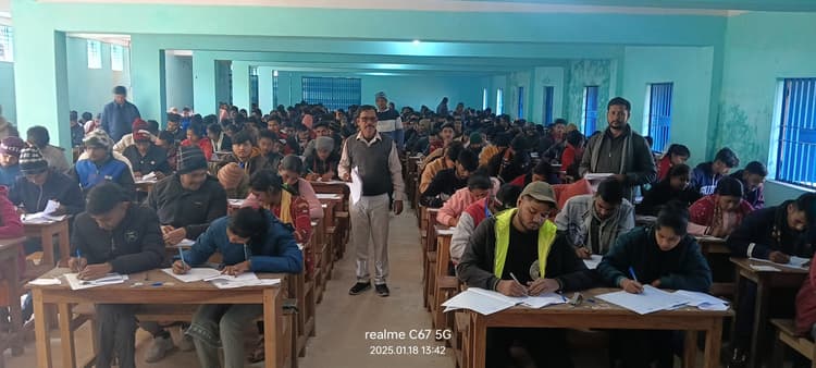Jamui news : पीपीवाई कॉलेज में तीसरे  दिन भी पार्ट वन की परीक्षा रही शांतिपूर्ण
