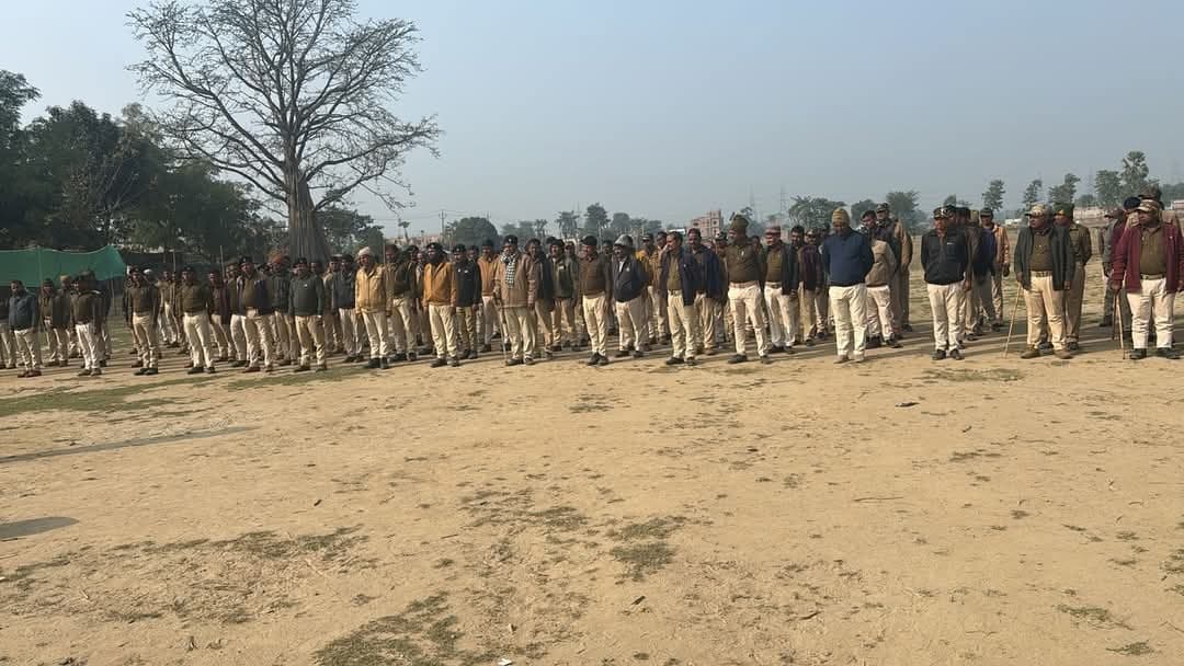 सिंहेश्वर पुलिस केंद्र में चौकीदारों को किया ब्रीफ