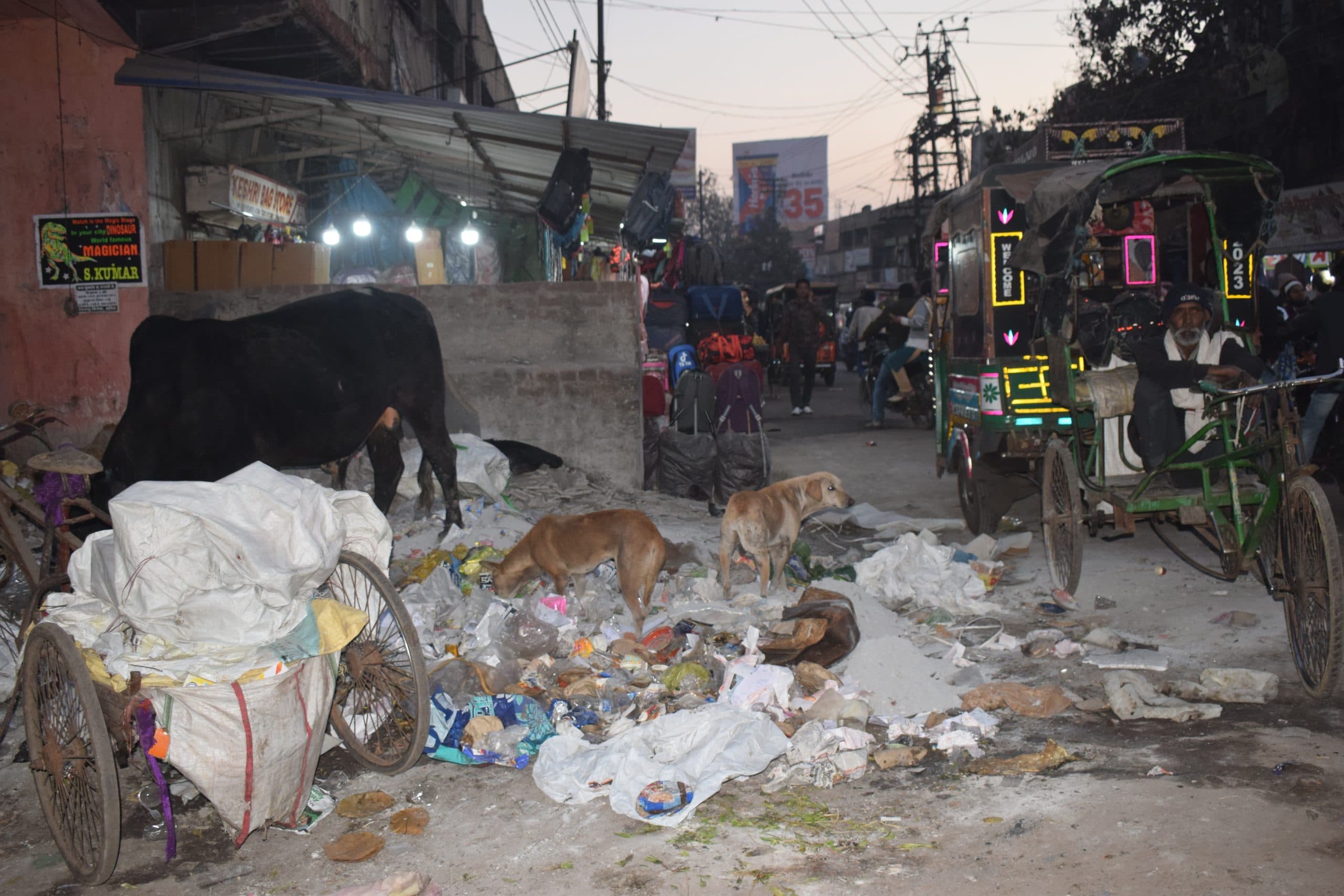 Dhanbad News:कूड़ेदानों में गंदगी का अंबार, राहगीर परेशान