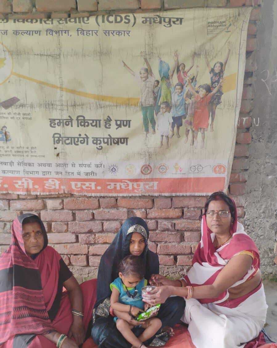 आंगनबाड़ी केंद्रों पर मनाया गया अन्नप्राशन दिवस