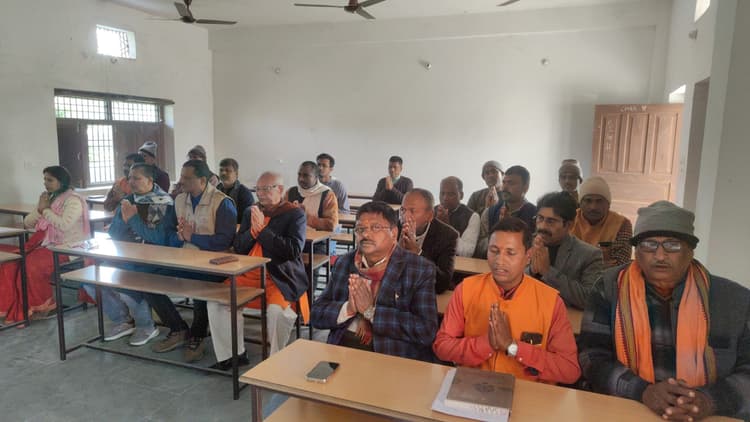 सरसंघचालक मोहनराव मधुकर भागवत के आगमन को लेकर हुई बैठक