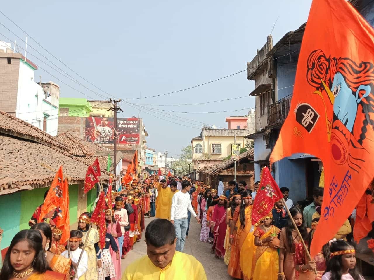 प्राण-प्रतिष्ठा के साथ पंचमुखी हनुमान की प्रतिमा की स्थापित