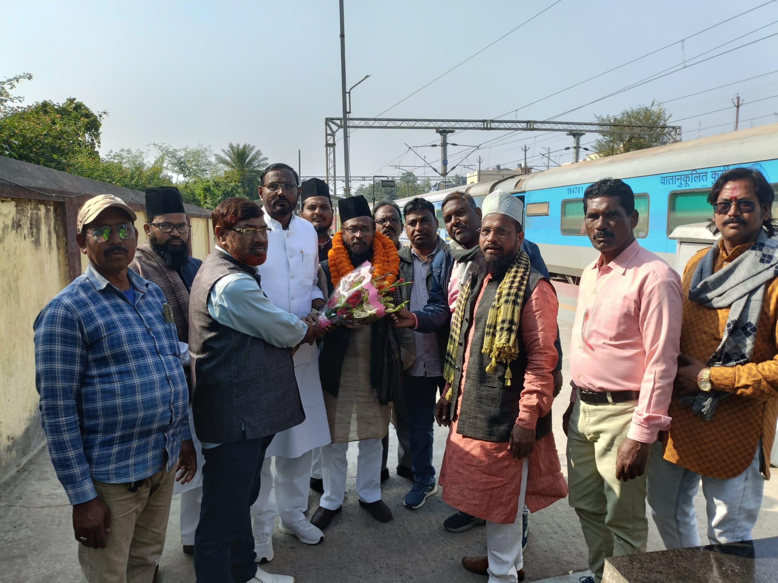 कौमी इत्तेहाद मोर्चा के राष्ट्रीय अध्यक्ष का जामताड़ा में हुआ स्वागत