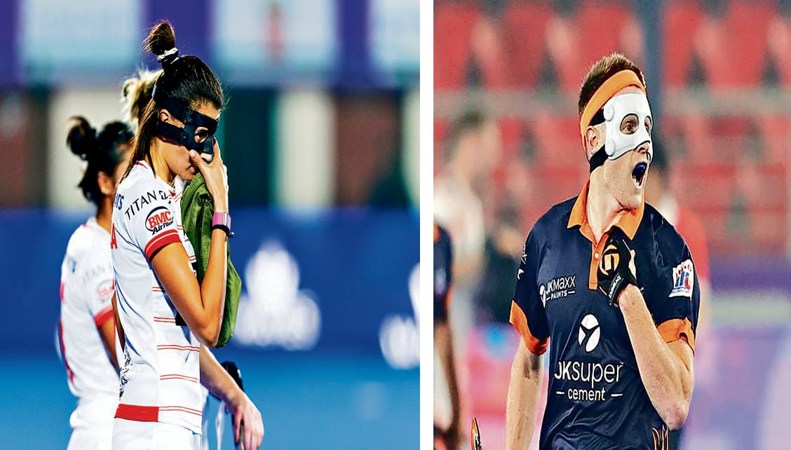 Rourkela News: हॉकी इंडिया लीग. यूपी रूद्रास के सैम का काला व सूरमा हॉकी क्लब की शर्मिला का सफेद मास्क बना आकर्षण