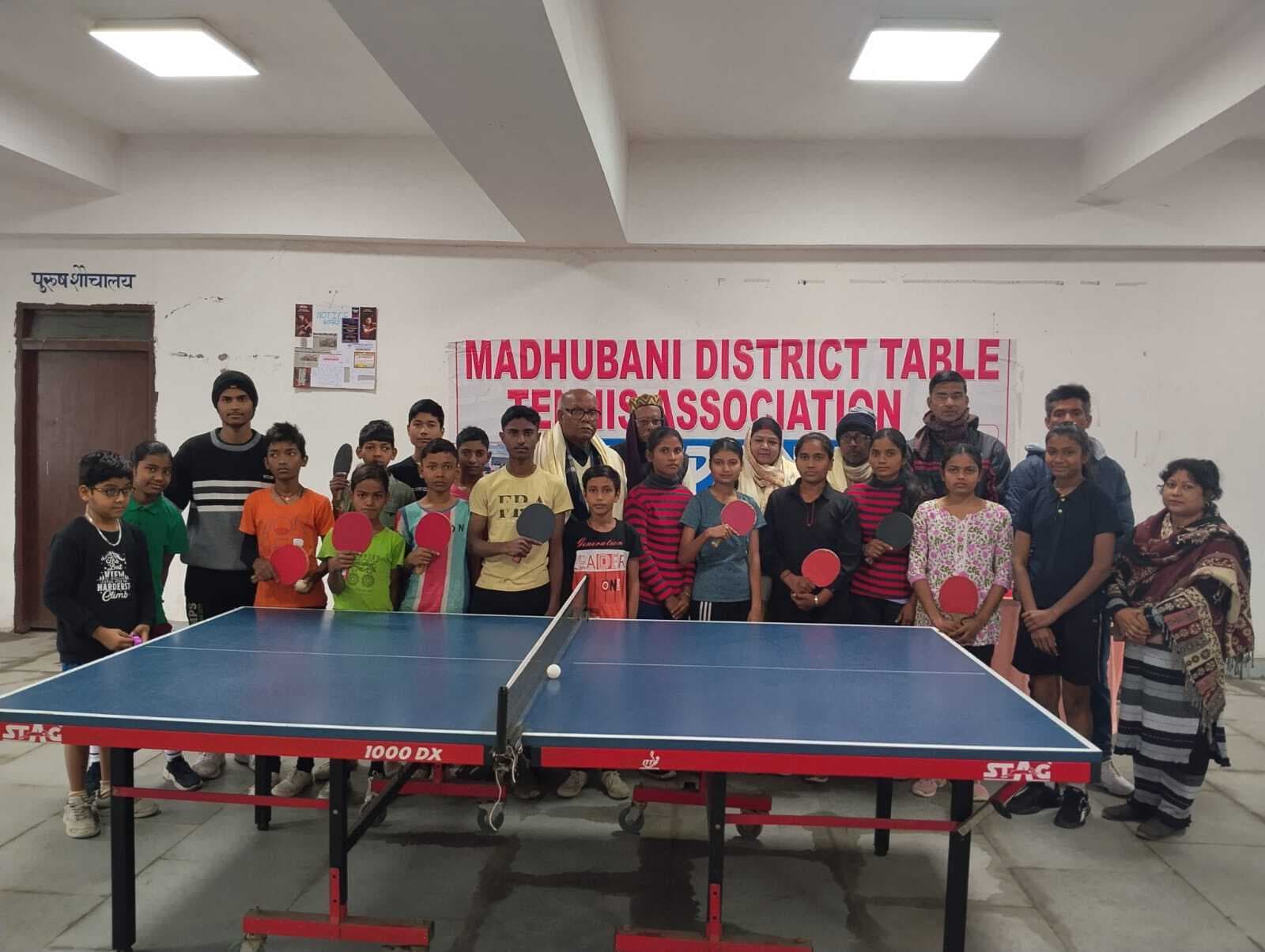 Madhubani News : दो दिवसीय टेबल टेनिस टूर्नामेंट का हुआ आगाज