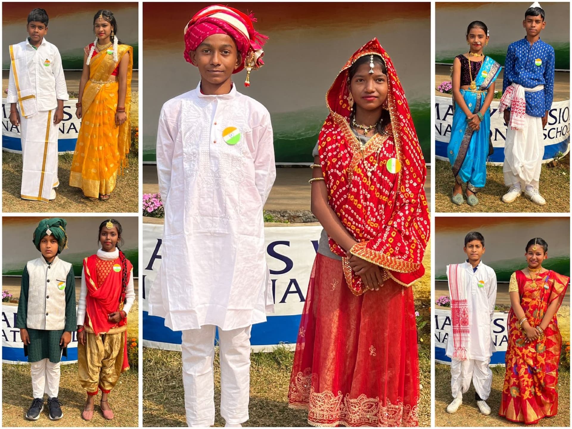 Bokaro News :अलग-अलग प्रांतों की वेश-भूषा में विद्यार्थियों ने मोहा मन