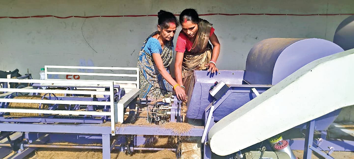 Ranchi News : नारियल और डाभ के अवशेष से बनेगी रस्सी