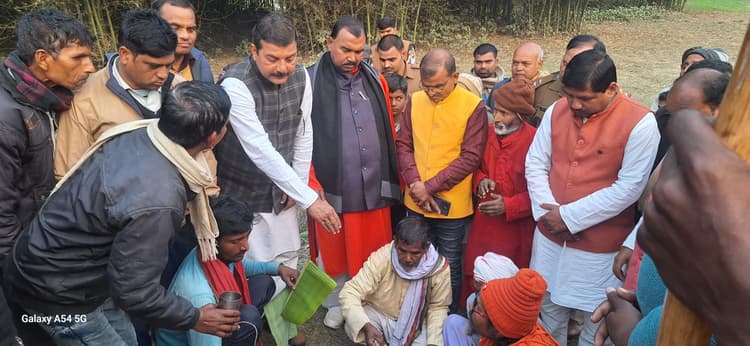 केंद्रीय संतमत सत्संग आयोजन को ले किया भूमि पूजन