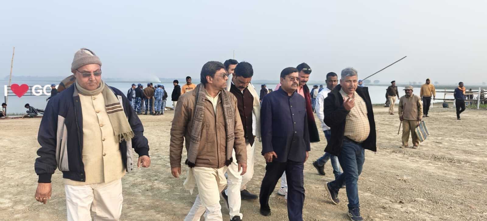 सीएम आगमन की तैयारी को लेकर एमएलसी ने लिया जायजा