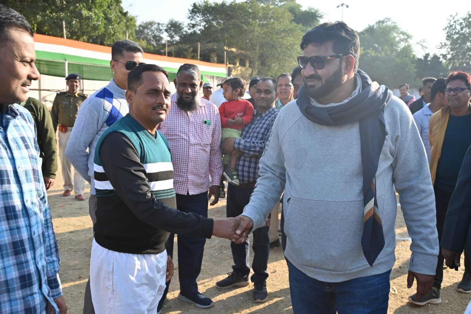 फैंसी क्रिकेट मैच में प्रशासन एकादश की टीम रही विजयी