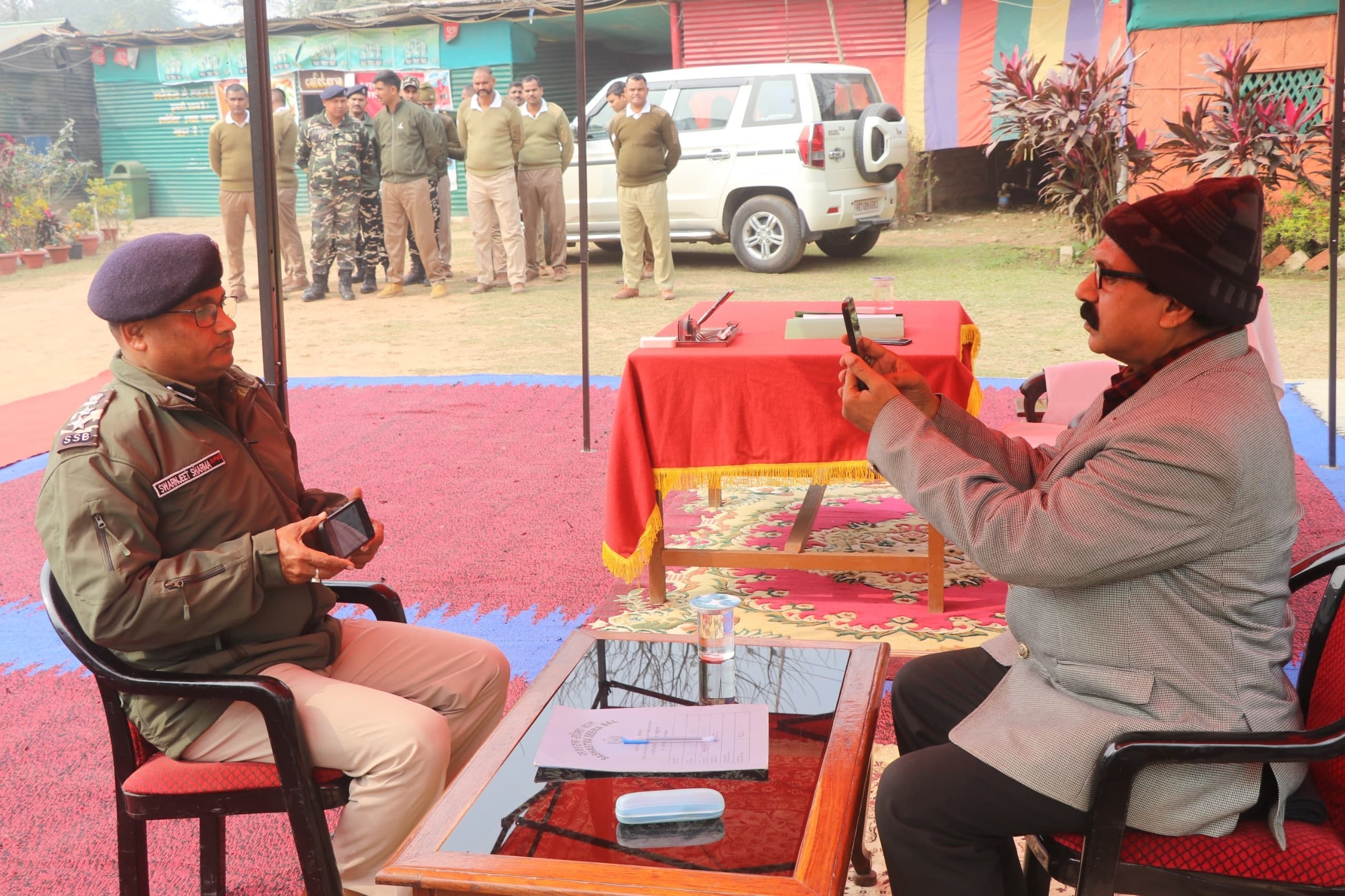 एसएसबी 19 वीं बटालियन मुख्यालय में प्रकृति परीक्षण अभियान के तहत कार्यक्रम आयोजित