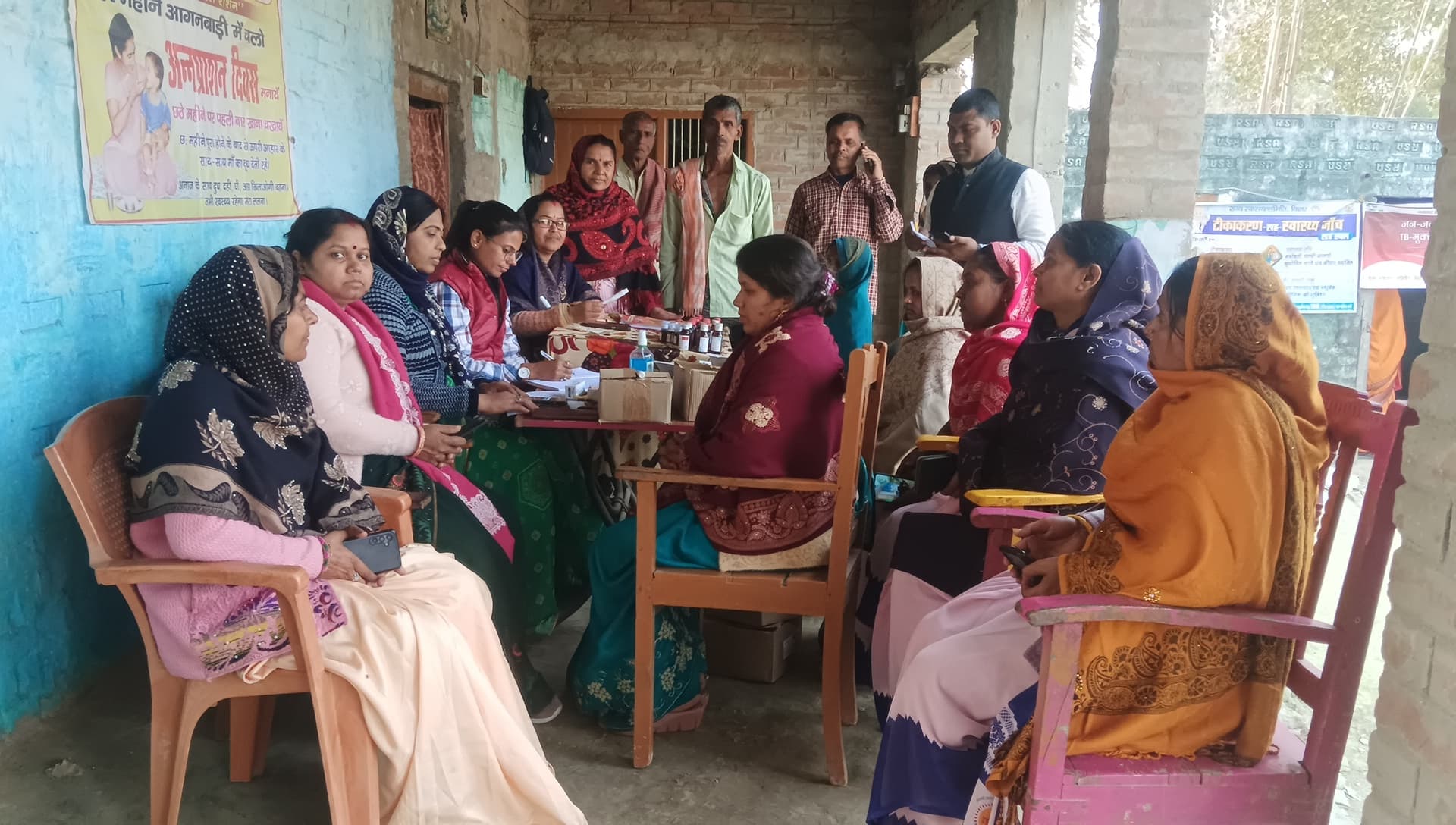 टीबीमुक्त पंचायत बनाने के लिए लगाया गया जांच शिविर