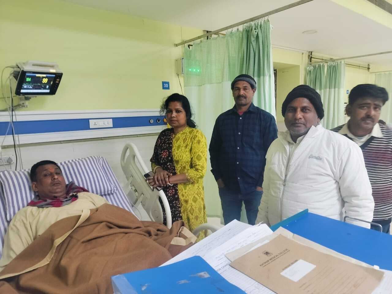 नगर जदयू अध्यक्ष का कटिहार मेडिकल काॅलेज में चल रहा इलाज