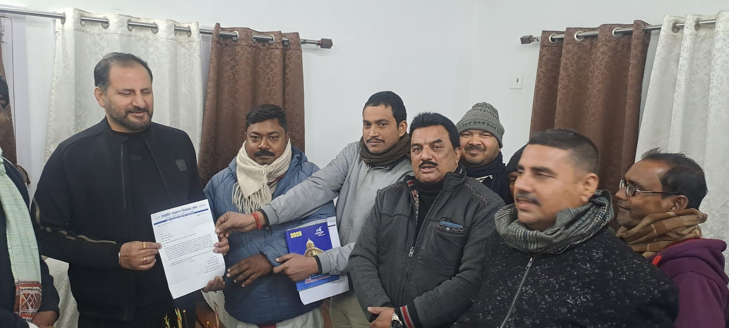 डंडखोरा प्रखंड सह अंचल भवन निर्माण की घोषणा का स्वागत