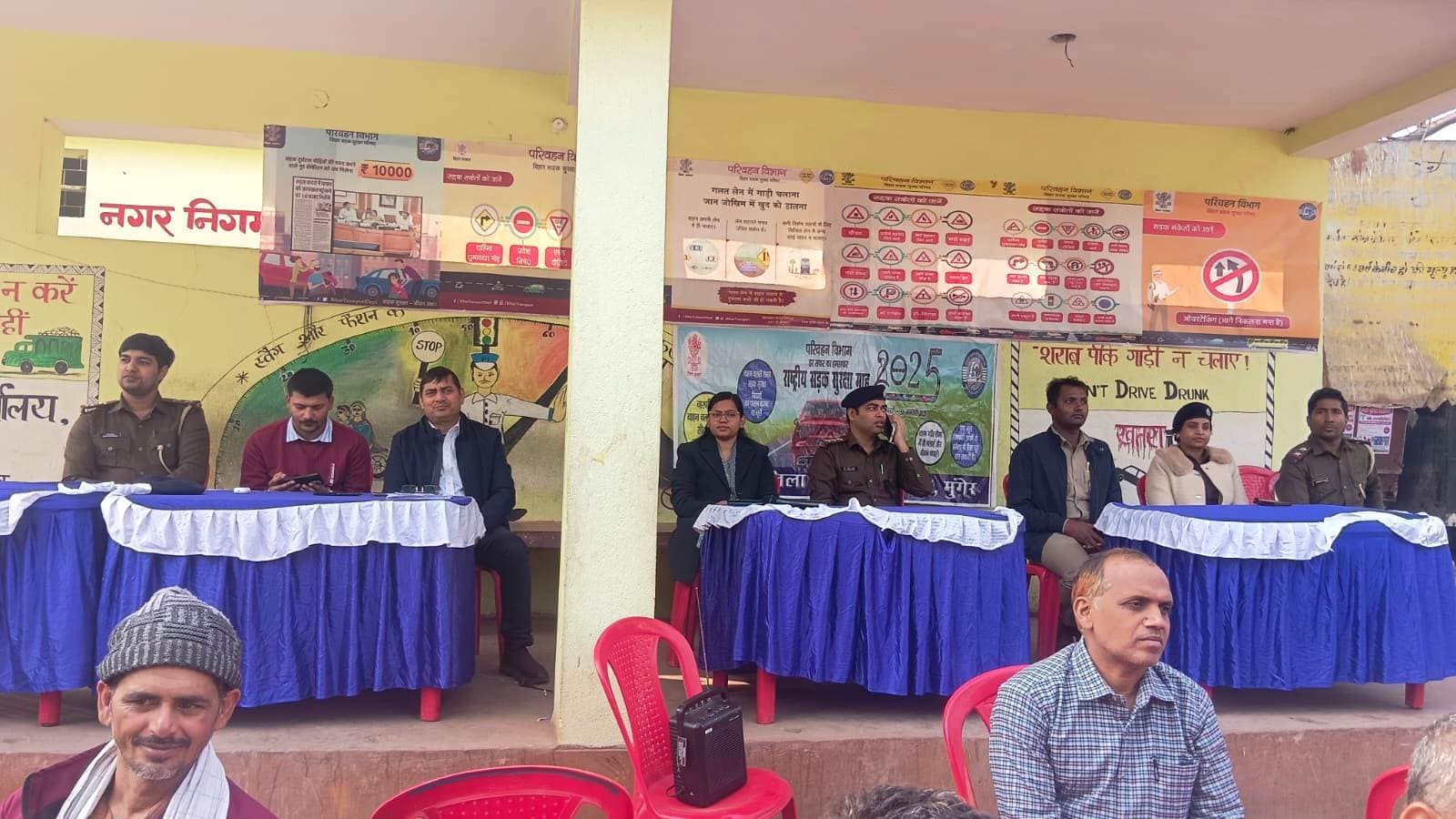 सड़क सुरक्षा : नि:शुल्क शिविर में 50 वाहन चालकों का हुआ नेत्र व स्वास्थ्य जांच