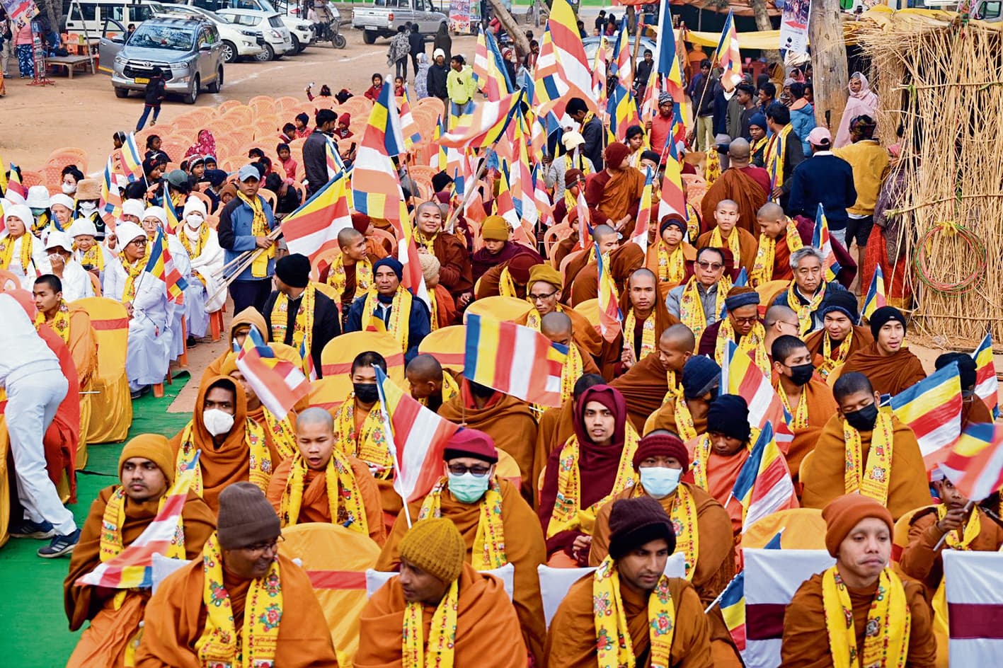 Gaya News : ढूंगेश्वरी से महाबोधि मंदिर तक गूंजता रहा बुद्धम शरणम गच्छामि...