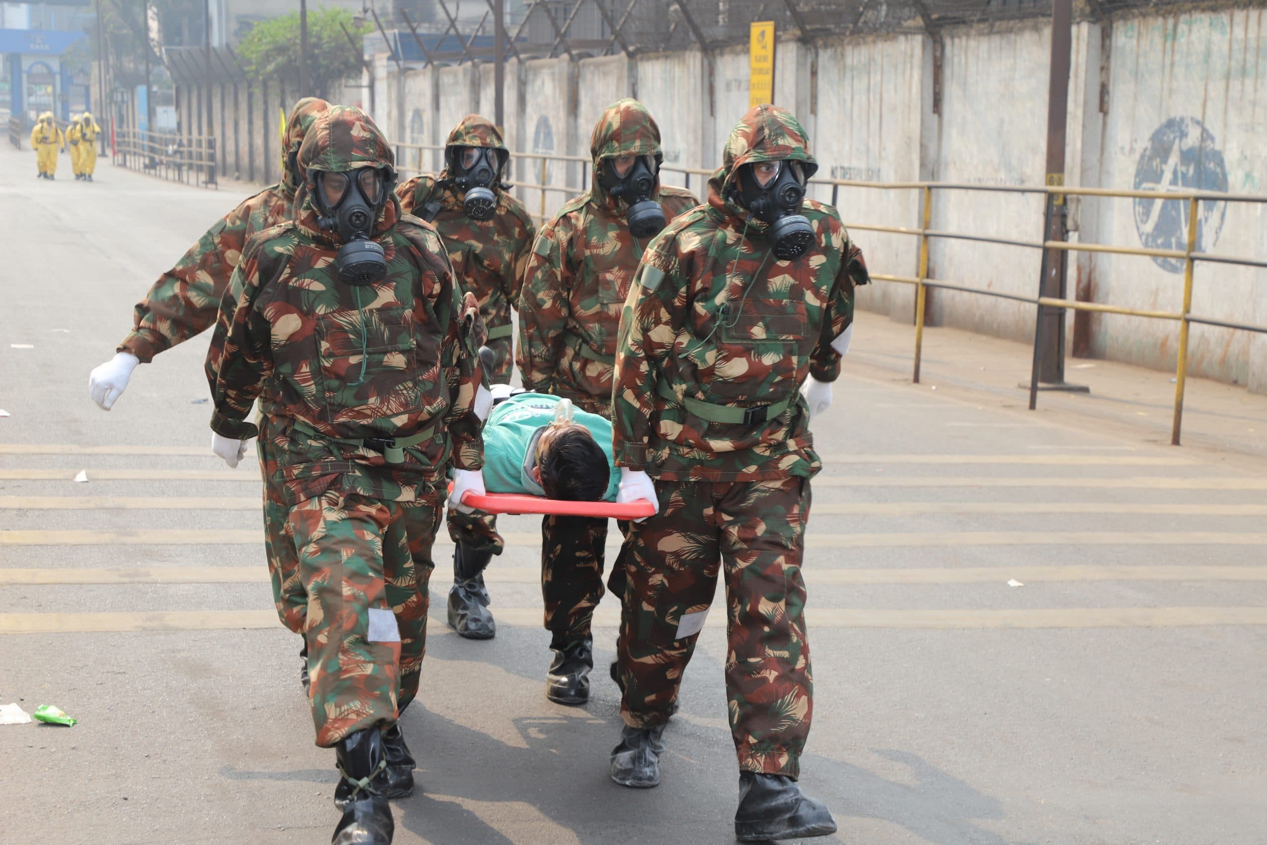 Jamshedpur news. केमिकल डिजास्टर-गैस लीकेज से बचाव को लेकर एनडीआरएफ ने किया मॉक ड्रिल