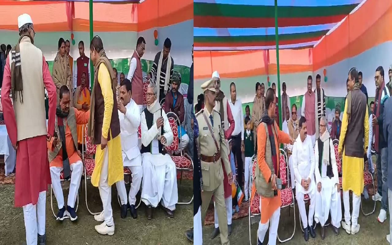 Video: जदयू विधायक ने भाजपा जिलाध्यक्ष को खदेड़ा, गोपाल मंडल ने आगे की कुर्सी से उठाकर पीछे भगाया