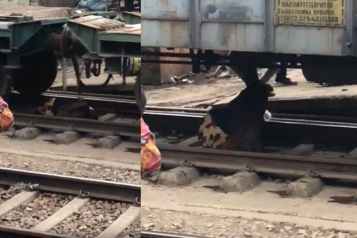 Viral Video: महिला के ऊपर से निकल गई पूरी की पूरी ट्रेन, वीडियो देख थम जाएंगी सांसे