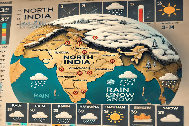 मौसम विभाग का अलर्ट, उत्तर भारत में घने कोहरे और बारिश की चेतावनी