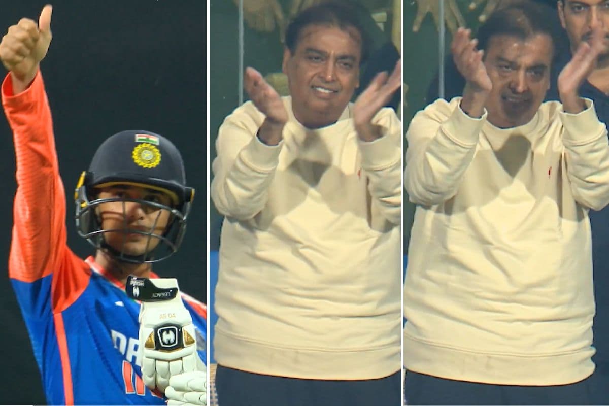 अभिषेक शर्मा के तूफान में मुकेश अंबानी का फैन मोमेंट, तालियां बजाकर किया स्वागत, देखें Video