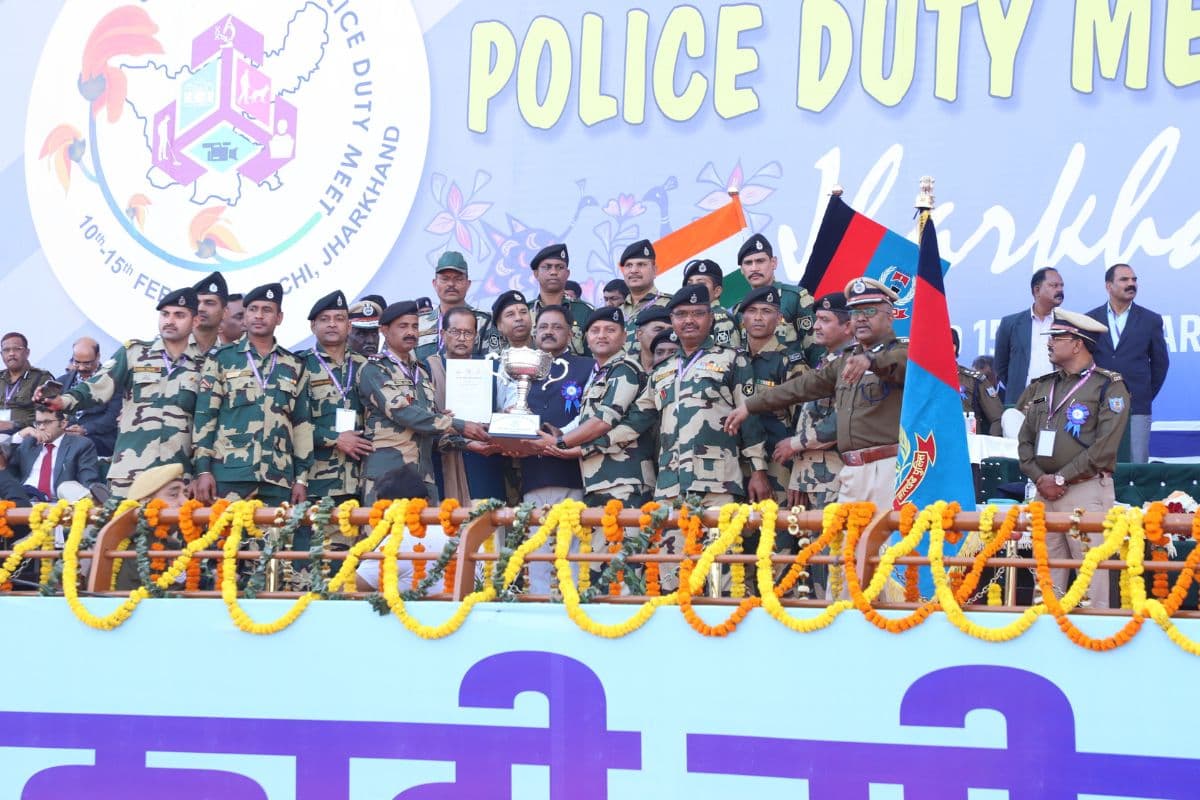 अखिल भारतीय पुलिस ड्यूटी मीट में तेलंगाना ओवरऑल चैंपियन, झारखंड पुलिस को मिले 5 मेडल