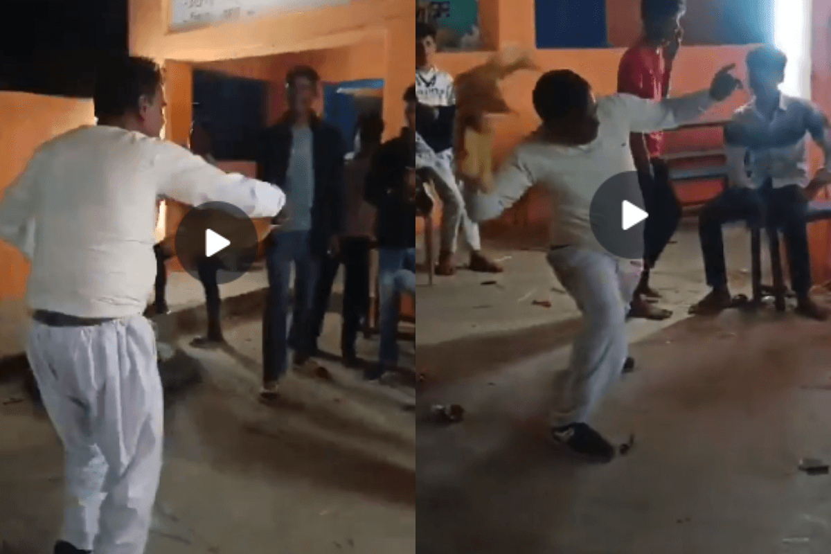 Video: सरस्वती पूजा के दौरान नशे में धुत्त हेडमास्टर ने लगाए जोरदार ठुमके, भोजपुरी गाने पर जमाया माहौल