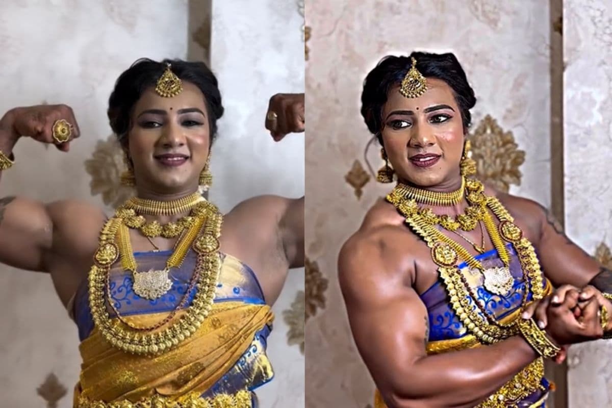 Body Builder Bride: सोशल मीडिया पर तहलका मचाई हुई है ये बॉडी बिल्डर दुल्हन, बाइसेप्स देखकर उड़ जाएंगे आपके होश!