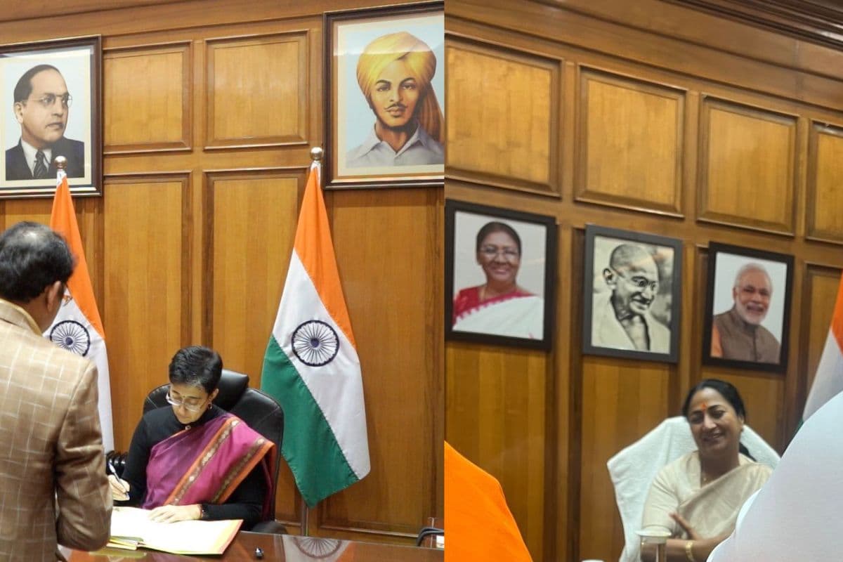 BJP vs AAP: बाबासाहेब और भगत सिंह की तस्वीर पर गरमाई दिल्ली की सियासत, AAP के 'वार' पर बीजेपी का पलटवार