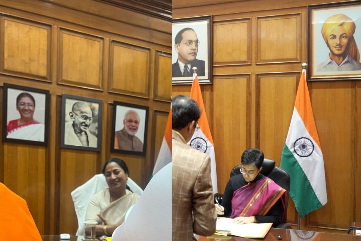 Delhi Assembly: बधाई के साथ ही शुरू हो गई तकरार, सीएम ऑफिस से तस्वीर हटाने पर भड़की AAP, बीजेपी ने किया पलटवार