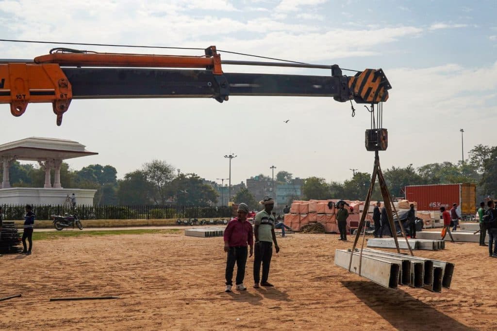 Delhi CM Oath Ceremony Preparations