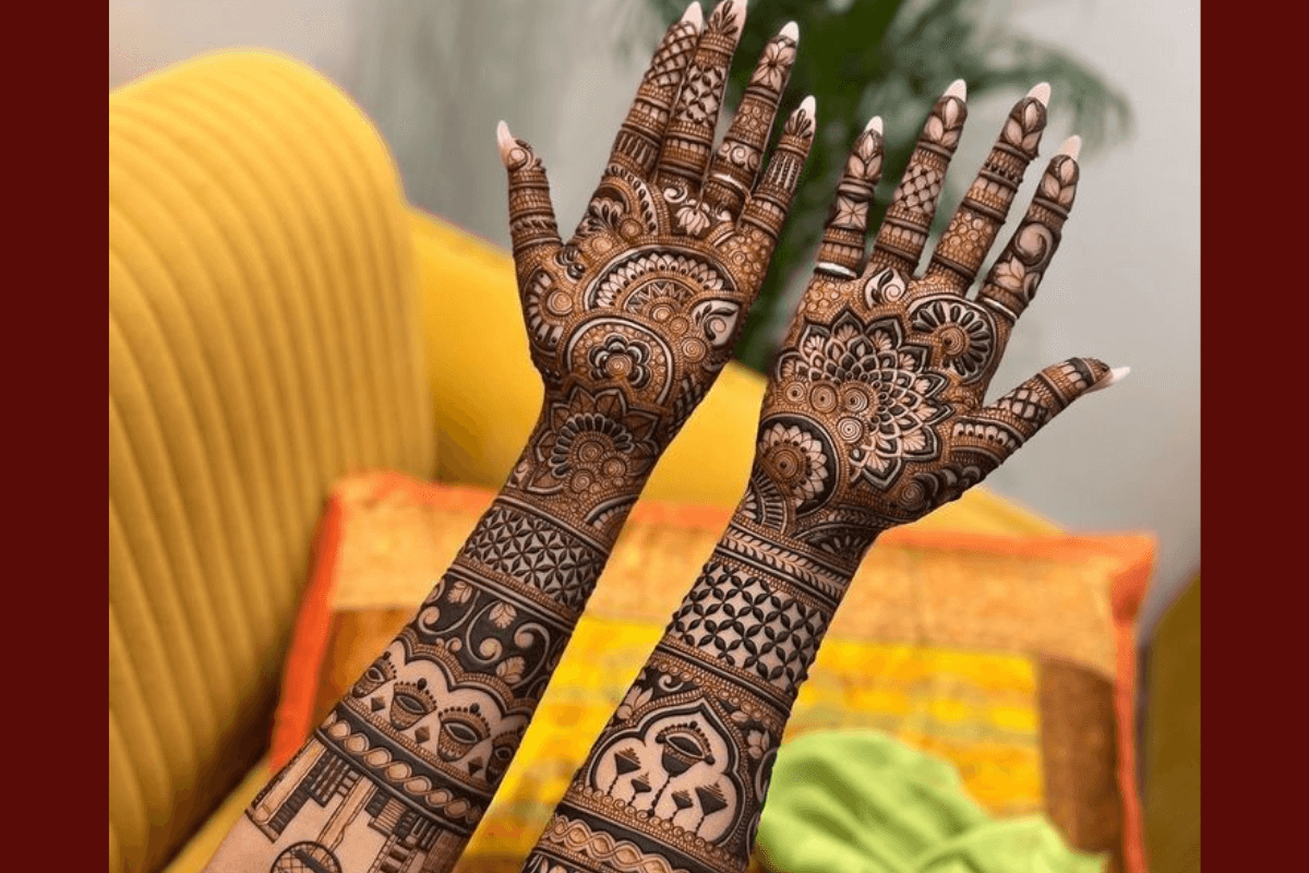 3 Beautiful Full hand Mehndi Design: दुल्हन वाले हाथों के लिए देखें मॉडर्न भरी भरी मेहंदी डिजाइन