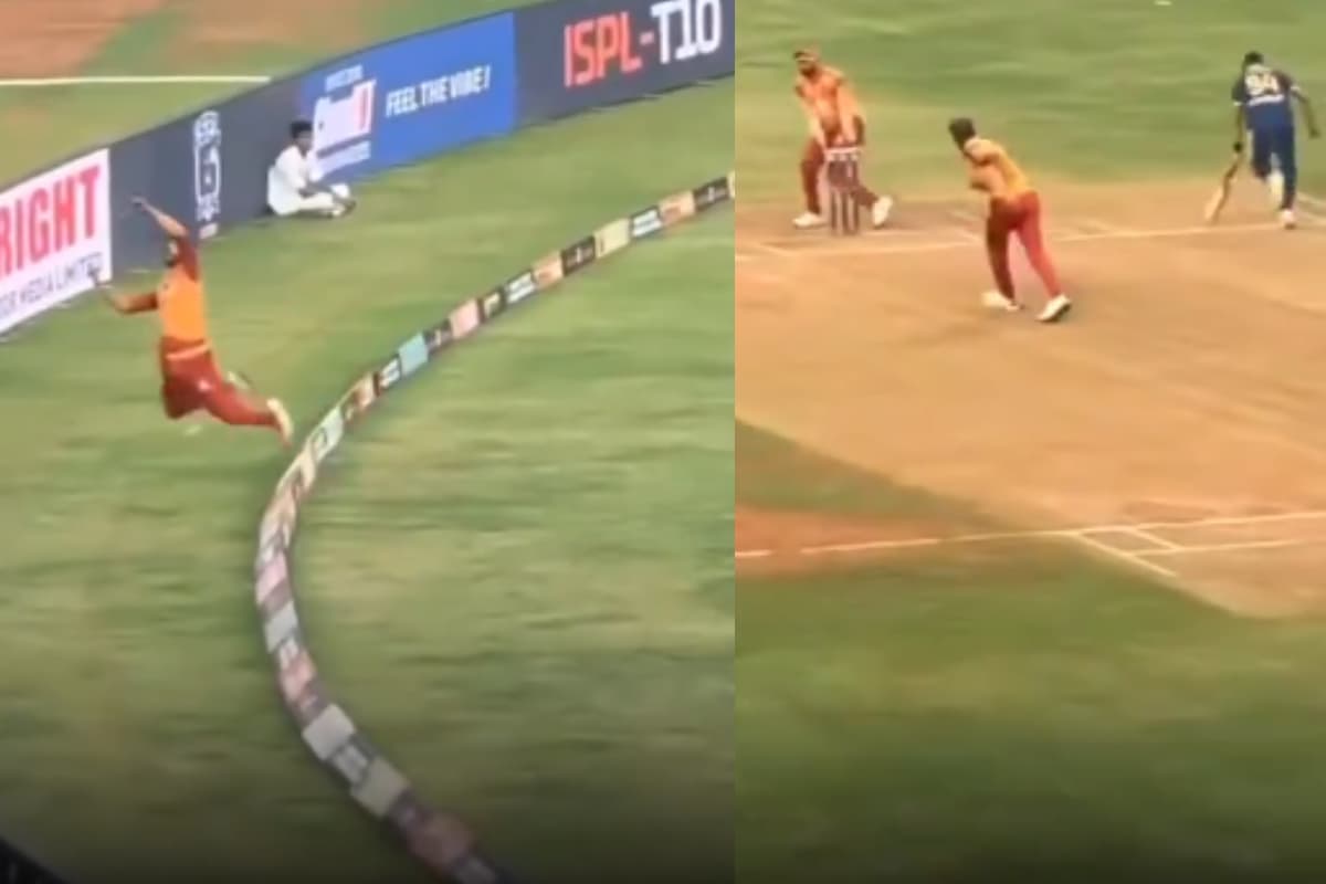 Watch: फील्डर ने हवा में उड़कर बचाए 4 रन, गेंदबाज ने उसी गेंद को भेज दिया बाउंड्री के बाहर